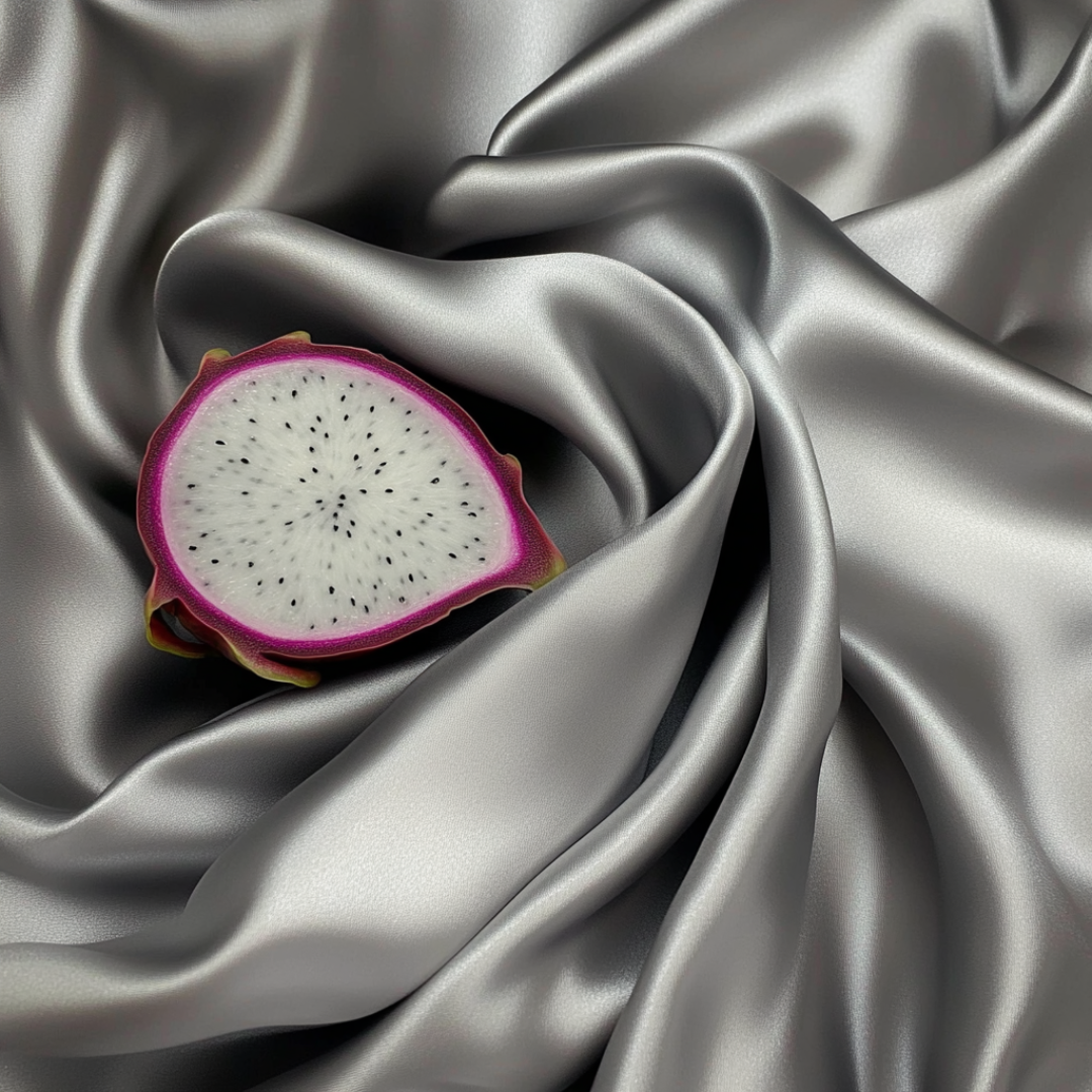 Kivien Silk šilkinė plaukų gumytė  „Dragon Fruit Silver”